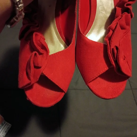 Ann Marino Red Women's Shoes - Picture 4 of 5